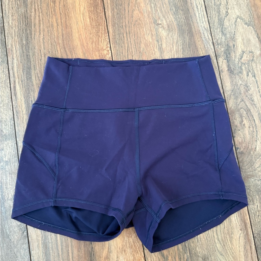 Purple Lululemon Exercise Shorts Size 6